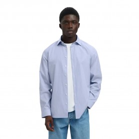 риза,с,дълъг,ръкав,мъжки,ризи,selected,lux,slim,fit,long,sleeve,shirt,bright,white,navy,(blue)