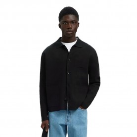 жилетка,мъжки,пуловери,selected,mike,relaxed,fit,cardigan,black