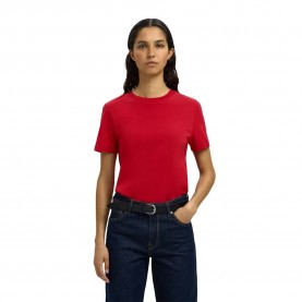 тениска,дамски,тениски,selected,my,essential,short,sleeve,t,shirt,equestrian,red,(red)