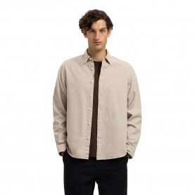 риза,с,дълъг,ръкав,мъжки,ризи,selected,noah,regular,fit,long,sleeve,shirt,egret,twisted,chinchilla,(beige)