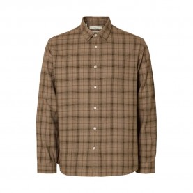 карирана,риза,мъжки,ризи,selected,noah,regular,fit,long,sleeve,shirt,brown,(savannah,tan,brown,checks)