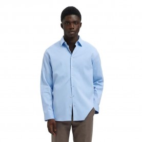 риза,с,дълъг,ръкав,мъжки,ризи,selected,performance,slim,fit,long,sleeve,shirt,light,blue,dobby,(blue)