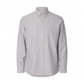 риза,с,дълъг,ръкав,мъжки,ризи,selected,regrick,oxford,flex,long,sleeve,shirt,morel,stripes,(grey)