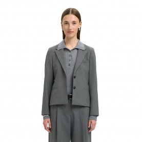 сако,дамски,сака,selected,rita,lano,blazer,medium,grey,melange,melange