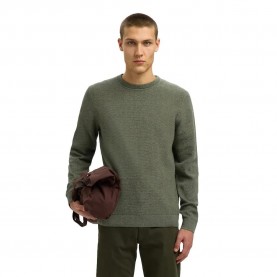 блуза,мъжки,пуловери,selected,ross,sweater,deep,forest,vetiver,twist,(green)