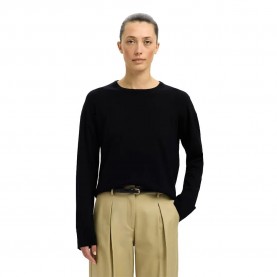 блуза,дамски,пуловери,дамски,плетени,дрехи,selected,thea,sweater,black