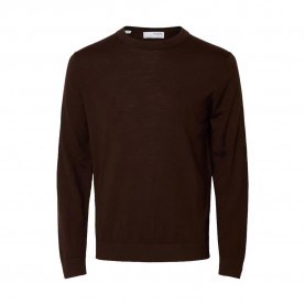блуза,мъжки,пуловери,selected,tray,sweater,demitasse,(brown)