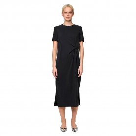 рокля,дамски,поли,и,рокли,pieces,anora,short,sleeve,long,dress,black