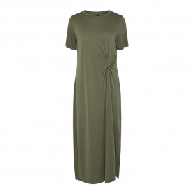 рокля,дамски,поли,и,рокли,pieces,anora,short,sleeve,long,dress,deep,lichen,green,(green)