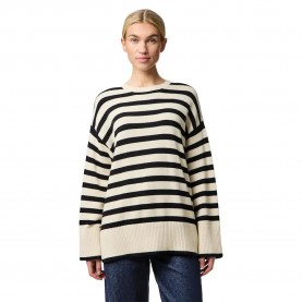 блуза,дамски,пуловери,дамски,плетени,дрехи,pieces,ava,sweater,birch,black,(beige)