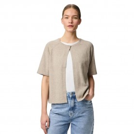 жилетка,дамски,пуловери,дамски,плетени,дрехи,pieces,bree,cardigan,crockery,melange,(beige)