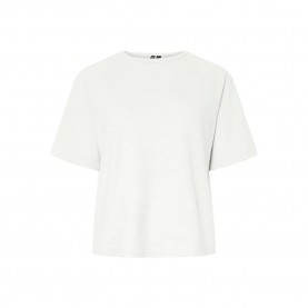 блуза,дамски,пуловери,дамски,плетени,дрехи,pieces,bree,short,sleeve,sweater,bright,white,melange,(white)