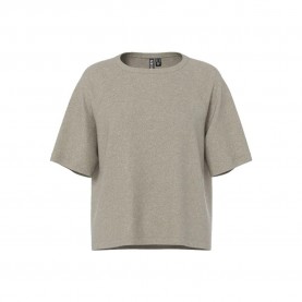 блуза,дамски,пуловери,дамски,плетени,дрехи,pieces,bree,short,sleeve,sweater,crockery,melange,(beige)