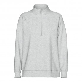 блуза,дамски,блузи,pieces,chilli,half,zip,sweatshirt,light,grey,melange,(grey)