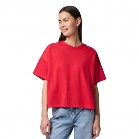 суичър,дамски,блузи,pieces,chilli,summer,loose,fit,short,sleeve,hoodie,poppy,red,(red)