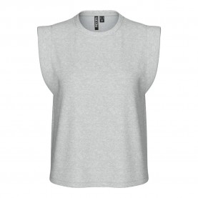 тениска,дамски,тениски,pieces,chilli,summer,sleeveless,t,shirt,light,grey,melange,(grey)