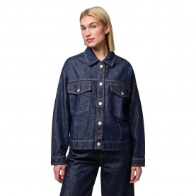 яке,дамски,якета,и,палта,pieces,elma,denim,jacket,dark,blue,denim,rinse,wash,(blue)