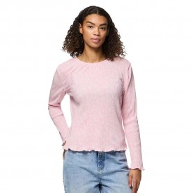 дамски,блузи,дамски,ризи,pieces,flora,long,sleeve,blouse,roseate,spoonbill,flower,(pink)