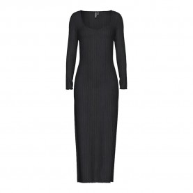рокля,дамски,поли,и,рокли,pieces,iris,long,sleeve,long,dress,black