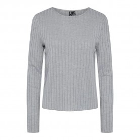 тениска,дамски,тениски,pieces,iris,long,sleeve,t,shirt,ultimate,grey,(grey)