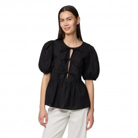 дамски,блузи,дамски,ризи,pieces,jolly,short,sleeve,blouse,black