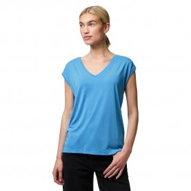 тениска,дамски,тениски,pieces,kamala,short,sleeve,v,neck,t,shirt,azure,blue,(blue)