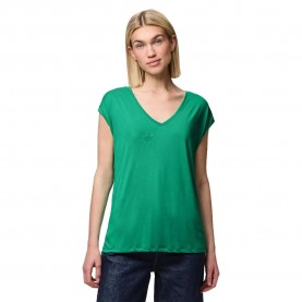 тениска,дамски,тениски,pieces,kamala,short,sleeve,v,neck,t,shirt,simply,green,(green)