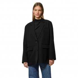 сако,дамски,сака,pieces,kamil,loose,fit,blazer,black