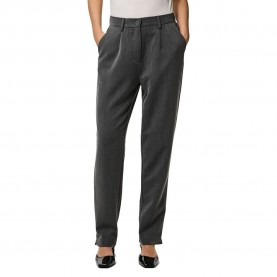 панталони,дамски,панталони,pieces,kamil,ankle,high,waist,pants,dark,grey,melange,(grey)