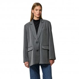 сако,дамски,сака,pieces,kamil,loose,fit,blazer,dark,grey,melange,(grey)