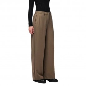 панталони,дамски,панталони,pieces,kamil,wide,leg,high,waist,pants,morel,(brown)