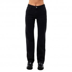 дънки,дамски,панталони,pieces,kelly,102,straight,fit,jeans,black,denim,(black)