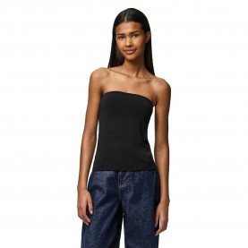 тениска,дамски,тениски,pieces,madison,bandeau,sleeveless,t,shirt,black