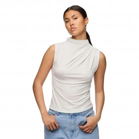тениска,дамски,тениски,pieces,madison,draped,sleeveless,t,shirt,cloud,dancer,(white)