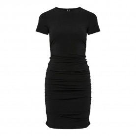 рокля,дамски,поли,и,рокли,pieces,madison,short,sleeve,short,dress,black