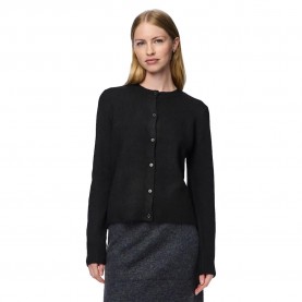 жилетка,дамски,пуловери,дамски,плетени,дрехи,pieces,malou,cardigan,black