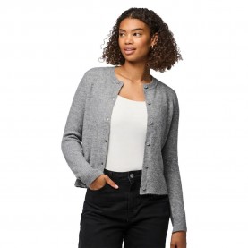 жилетка,дамски,пуловери,дамски,плетени,дрехи,pieces,malou,cardigan,medium,grey,melange,(grey)