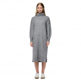 рокля,дамски,поли,и,рокли,pieces,malou,long,sleeve,long,dress,medium,grey,melange,(grey)