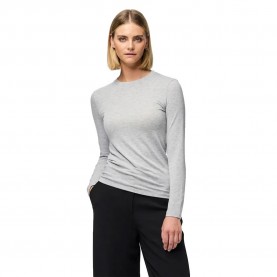 тениска,дамски,тениски,pieces,maria,long,sleeve,t,shirt,light,grey,melange,(grey)