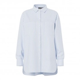 риза,с,дълъг,ръкав,дамски,блузи,дамски,ризи,pieces,melia,loose,fit,long,sleeve,shirt,bright,white,grape,mist,(blue)