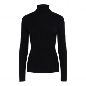 блуза,дамски,пуловери,дамски,плетени,дрехи,pieces,mira,high,neck,sweater,black
