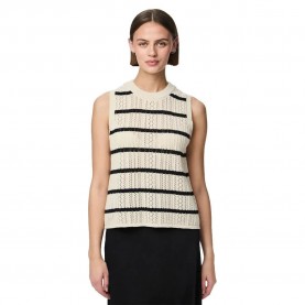 потник,дамски,пуловери,дамски,плетени,дрехи,pieces,nuka,knitted,vest,birch,black,(beige)