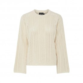 блуза,дамски,пуловери,дамски,плетени,дрехи,pieces,nuka,sweater,birch,(beige)