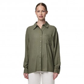 риза,с,дълъг,ръкав,дамски,блузи,дамски,ризи,pieces,pia,loose,fit,long,sleeve,shirt,deep,lichen,green,(green)