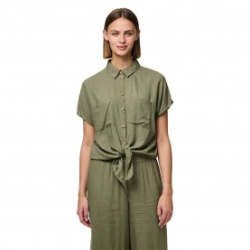 риза,с,къс,ръкав,дамски,блузи,дамски,ризи,pieces,pia,short,sleeve,shirt,deep,lichen,green,(green)