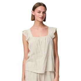дамски,блузи,дамски,ризи,pieces,pia,sleeveless,blouse,birch,black,(beige)
