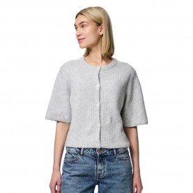 жилетка,дамски,пуловери,дамски,плетени,дрехи,pieces,silly,cardigan,light,grey,melange,(grey)