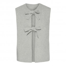 потник,дамски,пуловери,дамски,плетени,дрехи,pieces,silly,knitted,vest,light,grey,melange,(grey)