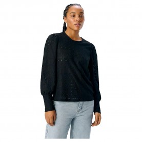 дамски,блузи,дамски,ризи,object,laila,long,sleeve,blouse,black
