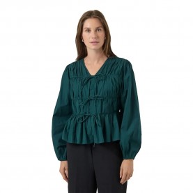 дамски,блузи,дамски,ризи,yas,ebba,long,sleeve,blouse,ponderosa,pine,(blue)
